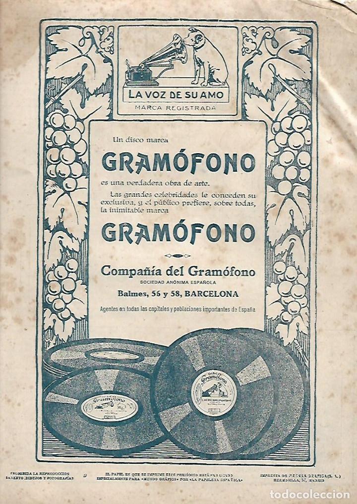 Colecionismo: A&Ntilde;O 1920 RECORTE PRENSA PUBLICIDAD DISCOS LA VOZ DE SU AMO COMPA&Ntilde;IA DEL GRAMOFONO