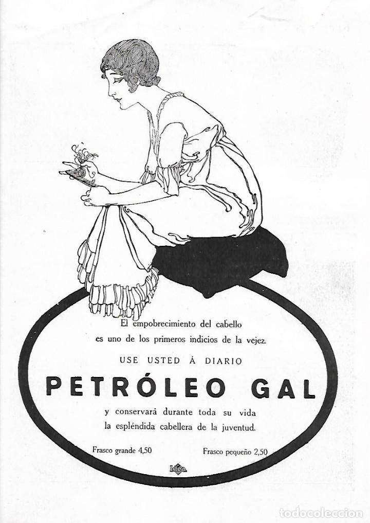 Collezionismo: A&Ntilde;O 1922 RECORTE PRENSA PUBLICIDAD PETROLEO GAL CABELLO