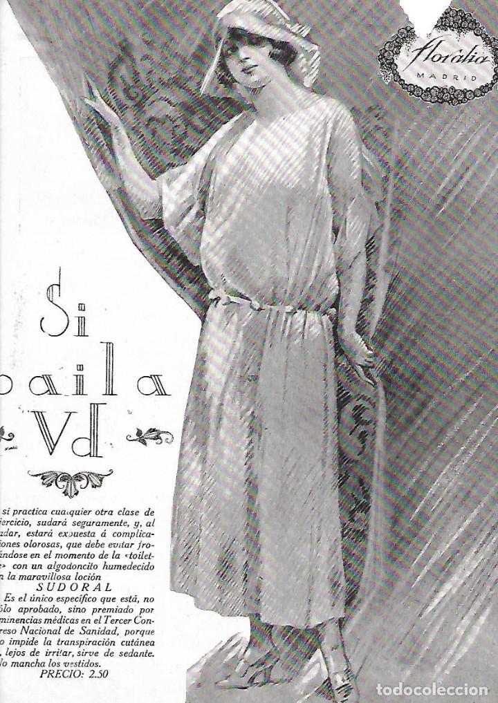 Collectionnisme: A&Ntilde;O 1922 RECORTE PRENSA PUBLICIDAD SUDORAL PERFUMERIA FLORALIA