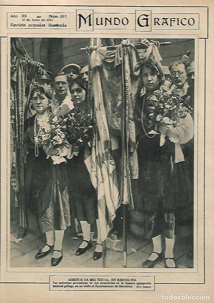 Collezionismo: A&Ntilde;O 1930 RECORTE PRENSA CORO AIRI&Ntilde;OS DA MIA TERRA EN BARCELONA AGRUPACION MUSICAL GALLEGA GALICIA