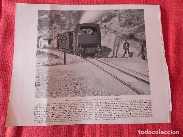 Coleccionismo: FERROCARRIL DE CREMALLERA DE MONISTROL A MONTSERRAT. ANTIGUA L&Aacute;MINA. A&Ntilde;O 1898.@