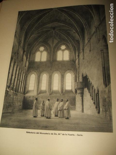 Collectionnisme: SANTA MARIA DE HUERTA SORIA REFECTORIO ANTIGUA LAMINA HUECOGRABADO A&Ntilde;OS 40