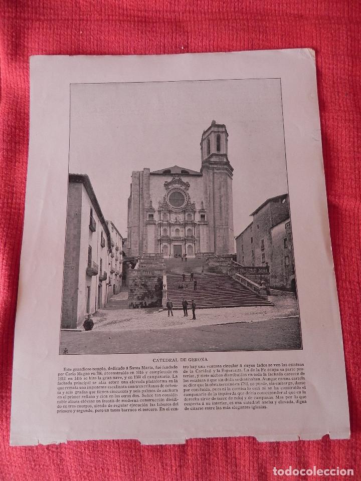 Coleccionismo: CATEDRAL DE GERONA. ANTIGUA L&Aacute;MINA A&Ntilde;O 1898. (LN00002) @