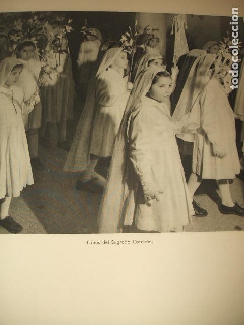 Collecting paper: NI&Ntilde;AS DEL SAGRADO CORAZON ANTIGUA LAMINA HUECOGRABADO A&Ntilde;OS 40