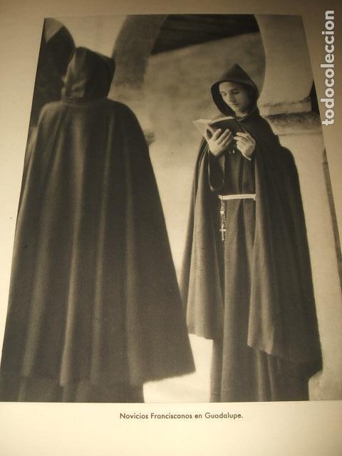 Collectionnisme: GUADALUPE CACERES MONASTERIO NOVICIOS FRANCISCANOS ANTIGUA LAMINA HUECOGRABADO A&Ntilde;OS 40