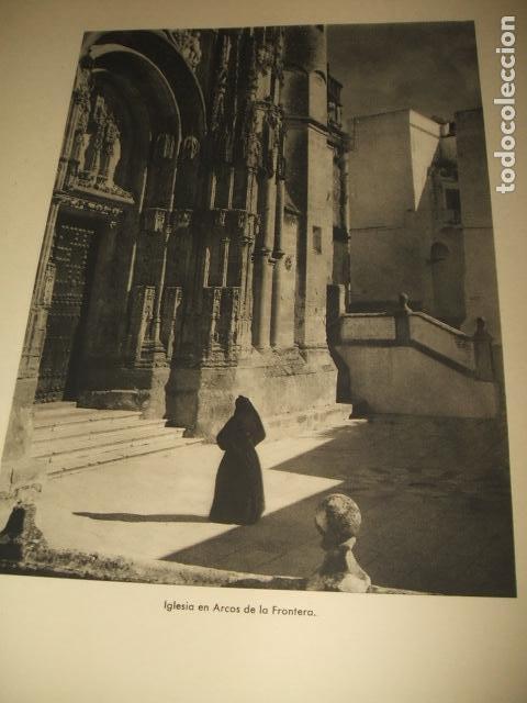 Collezionismo: ARCOS DE LA FRONTERA CADIZ IGLESIA ANTIGUA LAMINA HUECOGRABADO A&Ntilde;OS 40