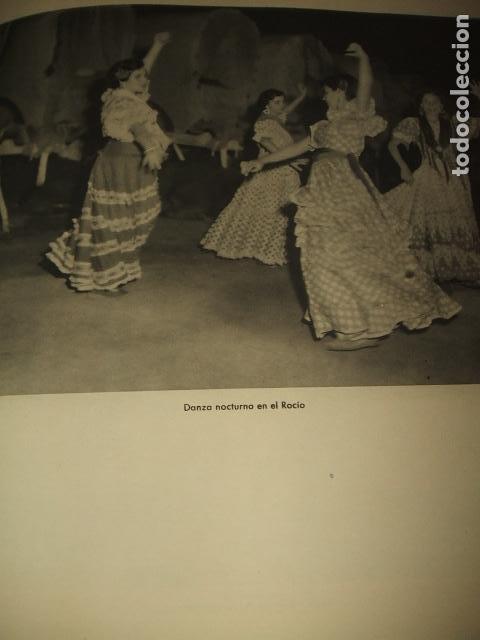 Colecionismo: ALMONTE HUELVA EL ROCIO DANZA NOCTURNA ANTIGUA LAMINA HUECOGRABADO A&Ntilde;OS 40