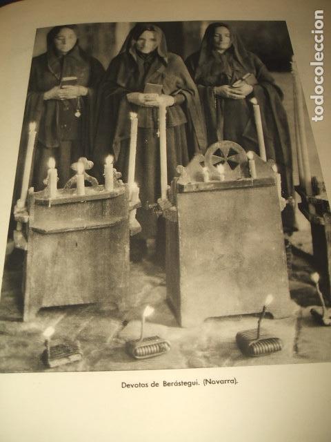 Colecionismo: BERASTEGUI NAVARRA DEVOTAS ANTIGUA LAMINA HUECOGRABADO A&Ntilde;OS 40