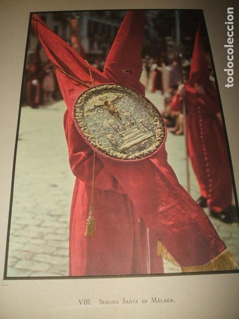 Collezionismo: MALAGA SEMANA SANTA ANTIGUA LAMINA HUECOGRABADO A&Ntilde;OS 40