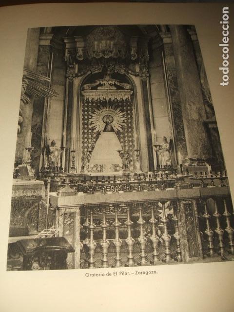 Collezionismo: ZARAGOZA ORATORIO DEL PILAR ANTIGUA LAMINA HUECOGRABADO A&Ntilde;OS 40