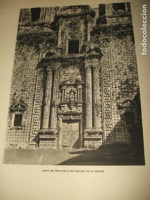 Colecionismo: SOBRADO DE LOS MONJES CORU&Ntilde;A MONASTERIO IGLESIA LAMINA HUECOGRABADO A&Ntilde;OS 40