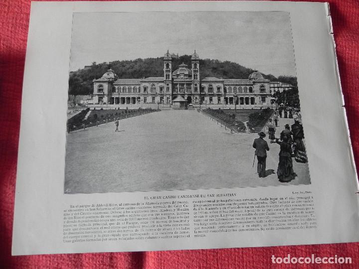 Coleccionismo: EL GRAN CASINO EASONENSE DE SAN SEBASTI&Aacute;N. ANTIGUA L&Aacute;MINA. A&Ntilde;O 1898. (LN00010) @