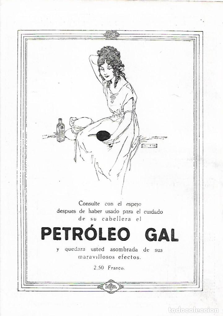 Collectionnisme: A&Ntilde;O 1922 RECORTE PRENSA PUBLICIDAD PETROLEO GAL CABELLO