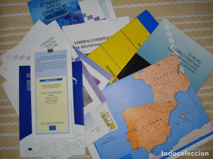 Coleccionismo: VARIOS FOLLETOS  DEL PABELLON DE LA UNION EUROPEA,  SEVILLA  EXPO 92