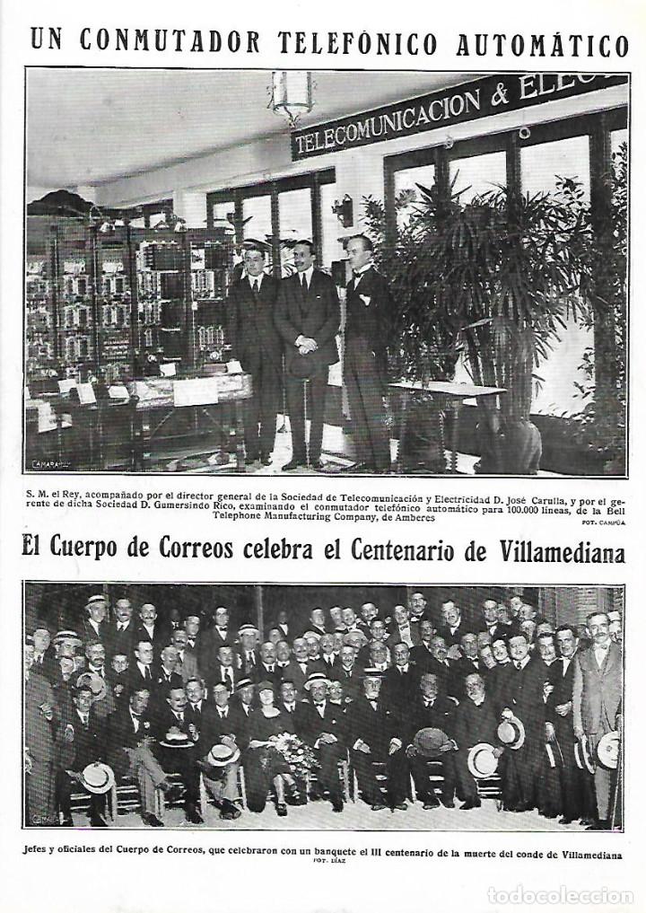 Collectionnisme: A&Ntilde;O 1922 RECORTE PRENSA EL CUERPO DE CORREOS CELEBRA EL CENTENARIO EN VILLAMEDIANA