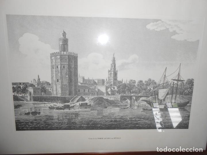 Coleccionismo: Vista de LA  TORRE  DEL  ORO  EN  SEVILLA - Foto 2