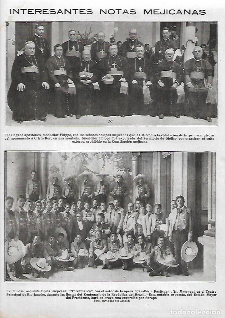 Collezionismo: A&Ntilde;O 1923 RECORTE PRENSA TORREBLANCA FAMOSA ORQUESTA TIPICA MEJICANA TEATRO PRICIPAL RIO DE JANEIRO