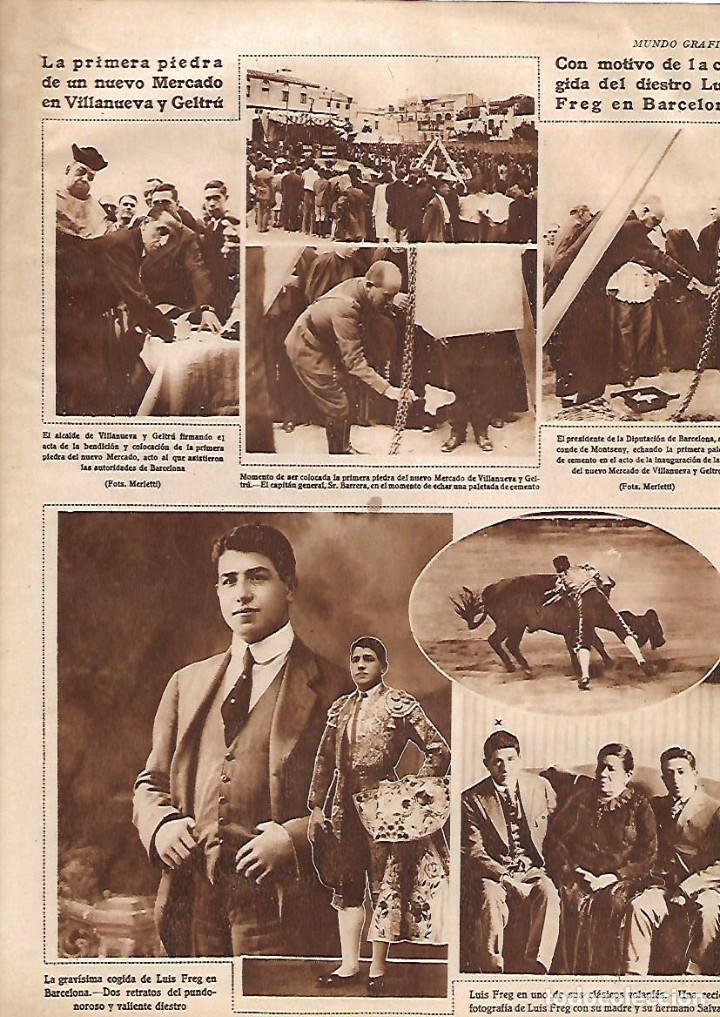 Collectionnisme: A&Ntilde;O 1929 RECORTE PRENSA COLOCACION PRIMERA PIEDRA MERCADO MERCAT VILANOVA I LA GELTRU