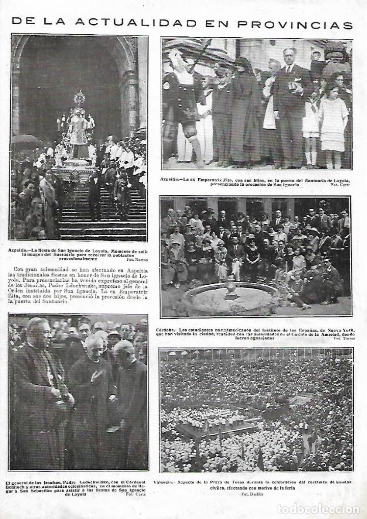 Collezionismo: A&Ntilde;O 1924 RECORTE PRENSA AZPEITIA PROCESION FIESTA SAN IGNACIO DE LOYOLA EX EMPERATRIZ ZITA