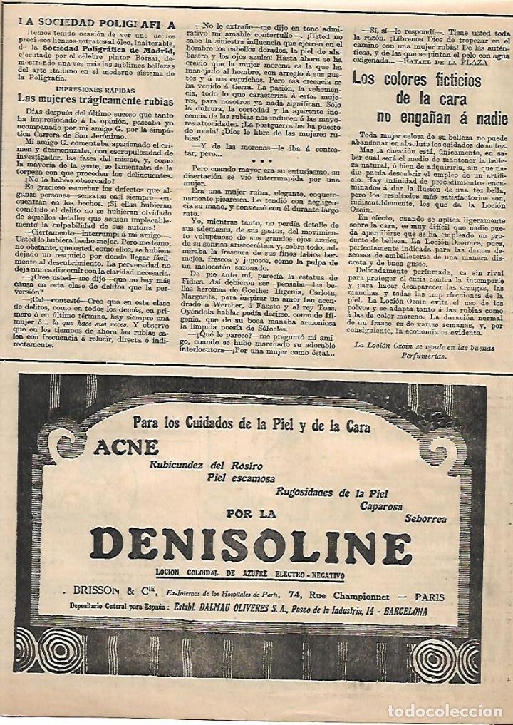 Collezionismo: A&Ntilde;O 1924 RECORTE PRENSA PUBLICIDAD DENISOLINE ACNE CUIDADO DE LA PIEL DALMAU OLIVERES