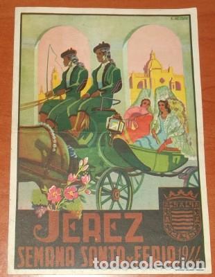 Coleccionismo: PROGRAMA DE LA FERIA DE JEREZ DE 1944 - Foto 1