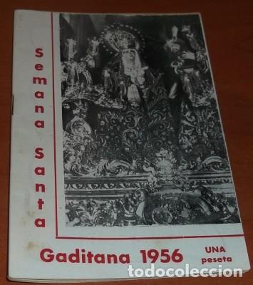 Coleccionismo: PROGRAMA DE SEMANA SANTA GADITANA DE 1956