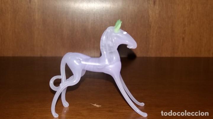 Coleccionismo: Miniatura de caballo de cristal - Foto 1
