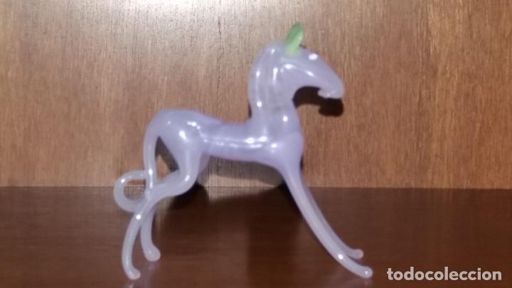 Coleccionismo: Miniatura de caballo de cristal - Foto 2