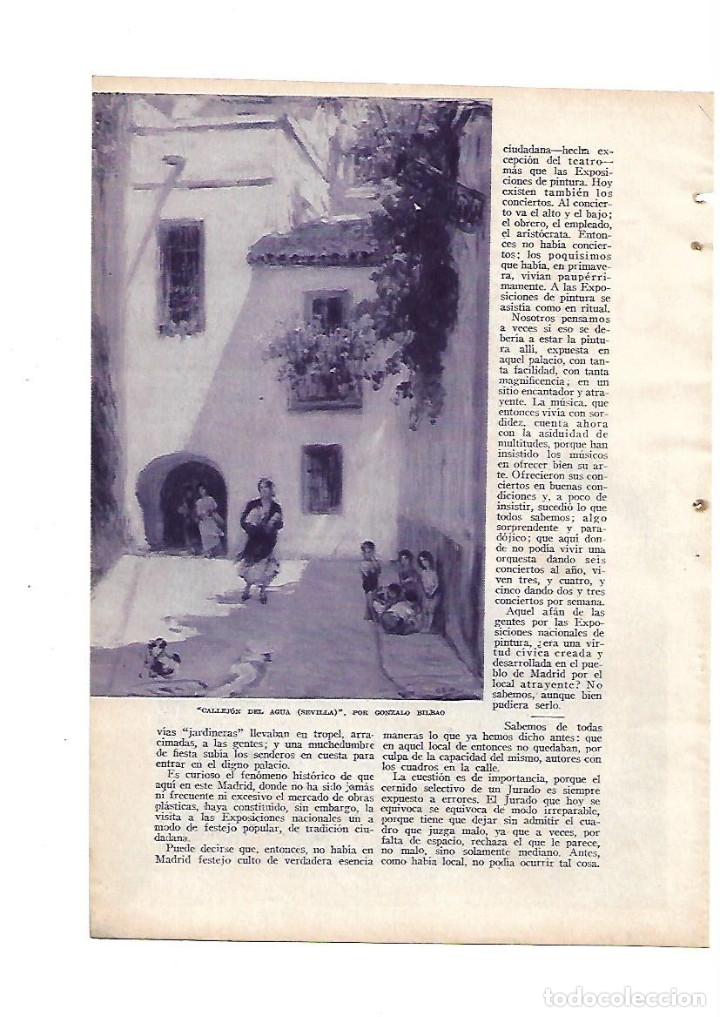 Sammelleidenschaft Papier: A&Ntilde;O 1933 RECORTE PRENSA PINTURA EXPOSICION PINTOR GONZALO BILBAO ARTISTA