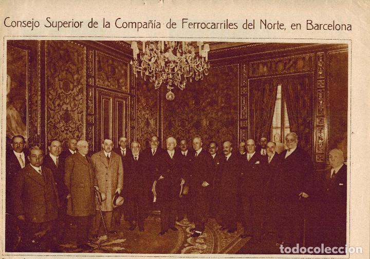 Sammelleidenschaft Papier: A&Ntilde;O 1930 RECORTE PRENSA CONSEJO SUPERIOR DE LA COMPA&Ntilde;IA DE FERROCARRILES DEL NORTE EN BARCELONA