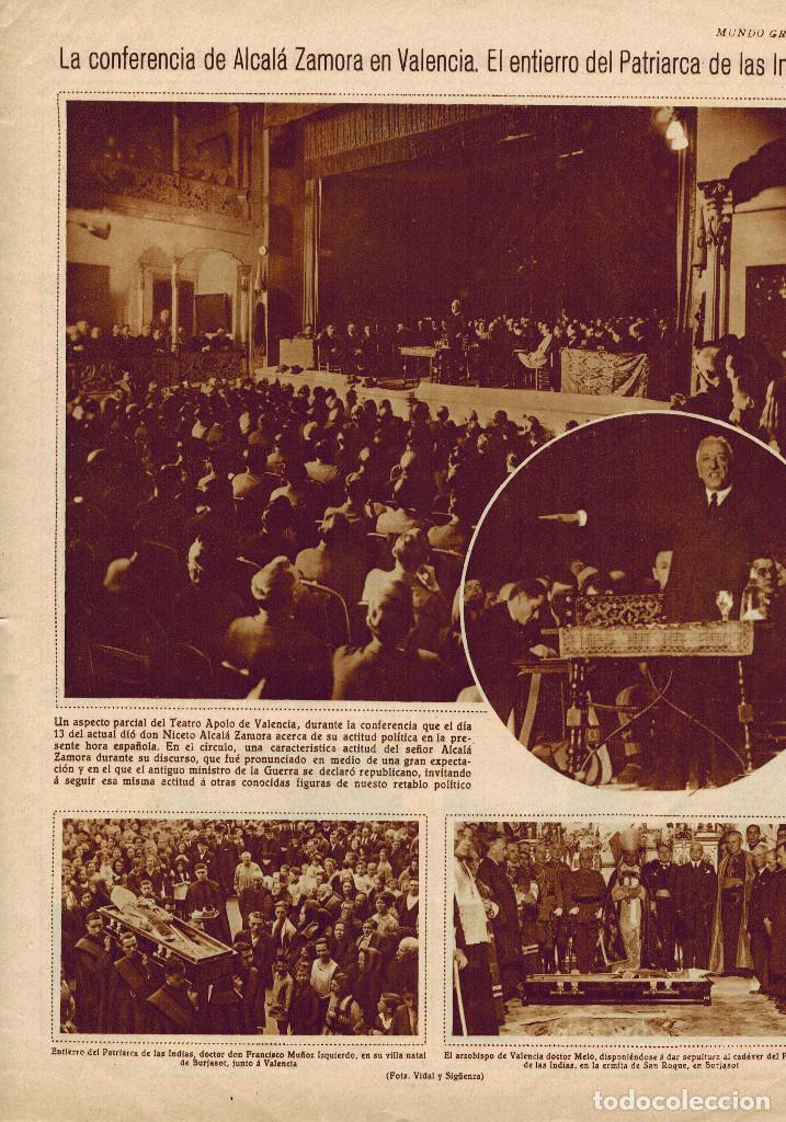 Collecting paper: A&Ntilde;O 1930 ENTIERRO EL PATRIARCA DE LAS INDIAS FRANCISCO MU&Ntilde;OZ IZQUIERDO BURJASOT ERMITA SAN ROQUE