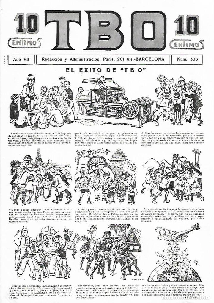 Coleccionismo: A&Ntilde;O 1923 RECORTE PRENSA EL EXITO DE TBO T B O COMIC DIBUJO HUMOR VI&Ntilde;ETAS