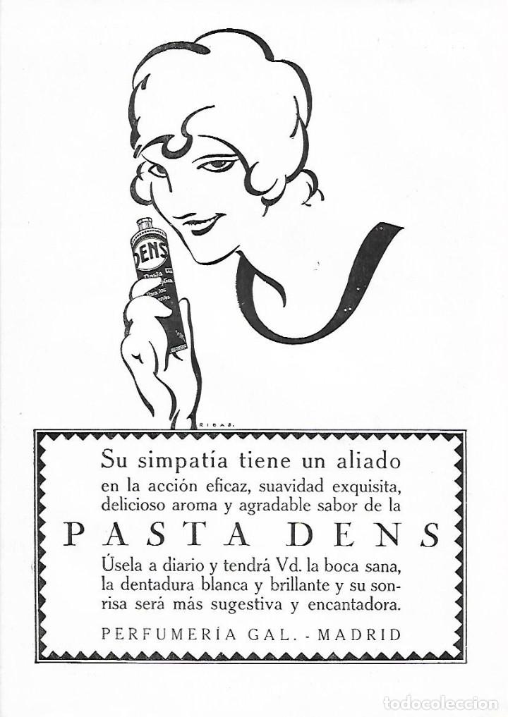 Collezionismo: A&Ntilde;O 1923 RECORTE PRENSA PUBLICIDAD PASTA DENS DENTIFRICO PERFUMERIA GAL