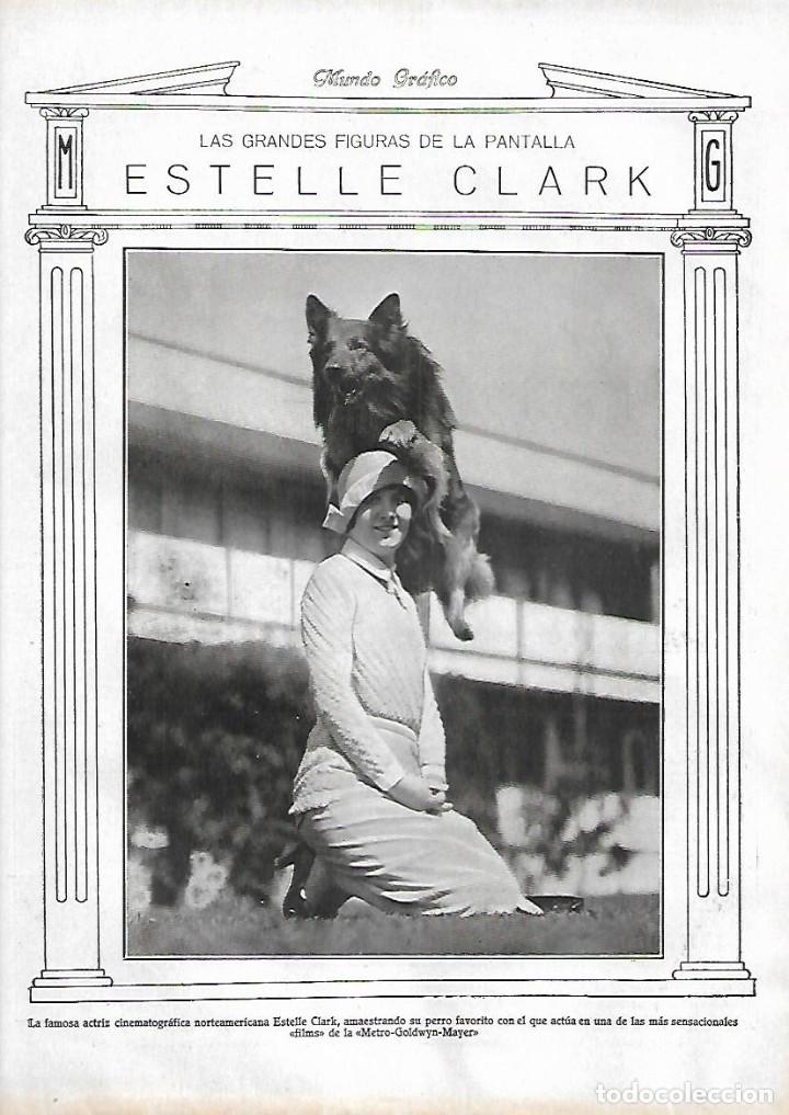 Sammelleidenschaft Papier: A&Ntilde;O 1927 RECORTE PRENSA CINE ESTELLE CLARK ARTISTA ACTRIZ CINEMATOGRAFICA