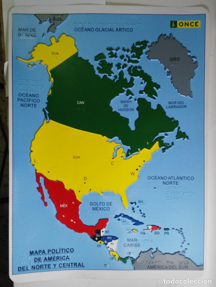 Braille Mapa Politico De America Del Norte Y Kaufen Andere Sammelobjekte In Todocoleccion 142560546