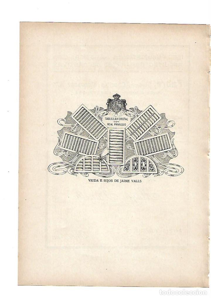 Collectionnisme: A&Ntilde;O 1919 PUBLICIDAD GRAN FABRICA DE PERSIANAS VIUDA E HIJOS DE JAIME VALLS
