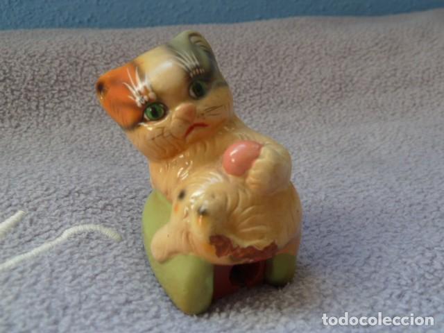 Coleccionismo: Antiguo sacapuntas Gato - Foto 1