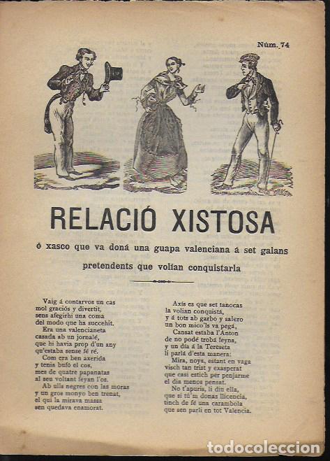 Collectionnisme: Relaci&oacute; xistosa o xasco que va don&aacute; una guapa valenciana a set galans pretendents que volian