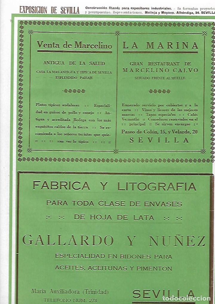 Collectionnisme: A&Ntilde;O 1927 PUBLICIDAD VENTA DE MARCELINO ANTIGUA LA SALUD LA MARINA MARCELINO CALVO SEVILLA RESTAURANT