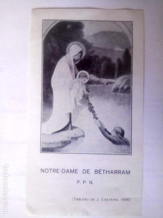 Coleccionismo: NOTRE DAME DE BETHARRAM, ESTAMPA RELIGIOSA  DEL CUADRO DE J. CASTAING