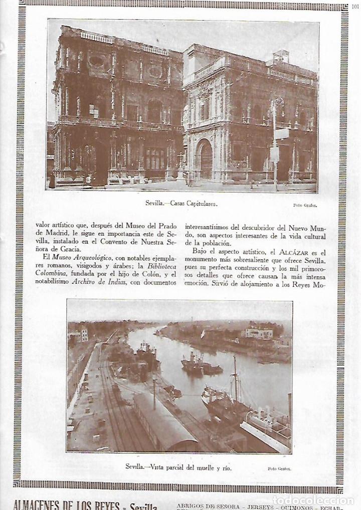 Coleccionismo: A&Ntilde;O 1927 FOTOGRAFIA SEVILLA CASAS CAPITULARES VISTA PARCIAL DEL MUELLE Y EL RIO NAVEGACION BARCOS