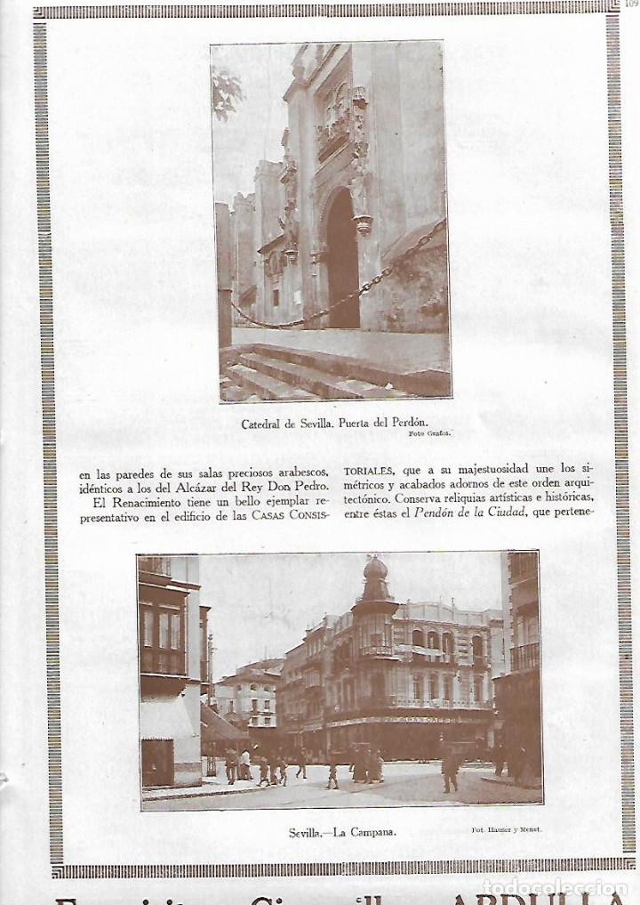 Coleccionismo: A&Ntilde;O 1927 FOTOGRAFIA SEVILLA CATEDRAL PUERTA DEL PERDON LA CAMPANA FOTO HAUSER Y MENET GRAFOS
