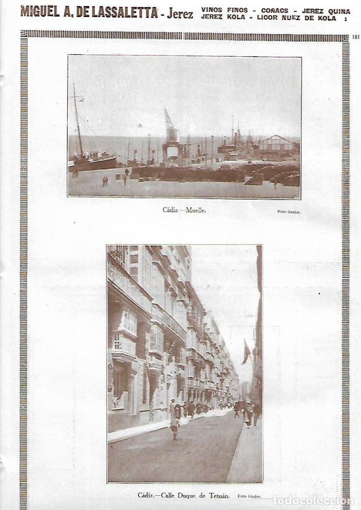 Sammelleidenschaft Papier: A&Ntilde;O 1927 CADIZ FOTOGRAFIA DEL MUELLE Y DE LA CALLE DE DUQUE DE TETUAN FOTO GRAFOS