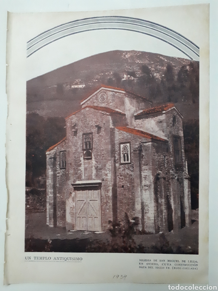 Coleccionismo: Oviedo. Iglesia de San Miguel de Lillo. 1934