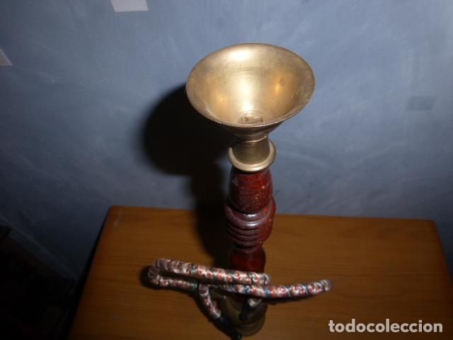 Coleccionismo: CACHIMBA GRANADINA DE MADERA Y LATON GRABADO - Foto 3
