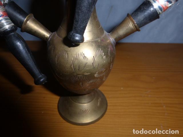 Coleccionismo: CACHIMBA GRANADINA DE MADERA Y LATON GRABADO - Foto 4