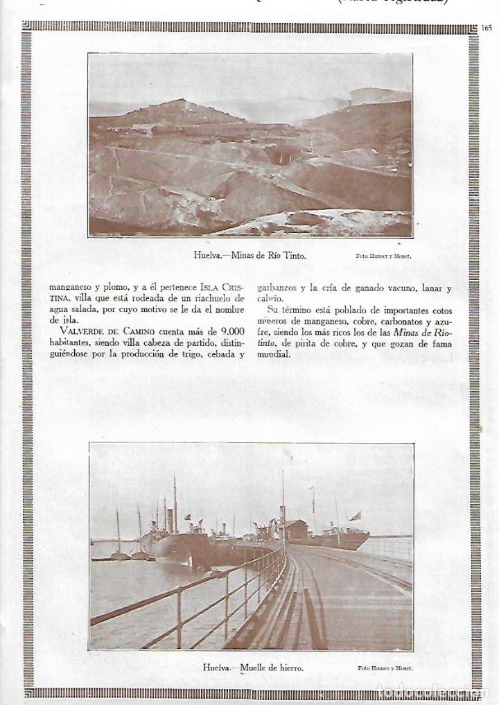 Coleccionismo: A&Ntilde;O 1927 PUBLICIDAD FOTOGRAFIA HUELVA MUELLE DE HIERRO MINAS DE RIO TINTO FOTO HAUSER MENET