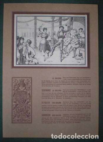 Sammelleidenschaft Papier: LLOBET BUSQUETS, C: EL BOLERO. Bailes t&iacute;picos y escudos de Espa&ntilde;a y sus regiones