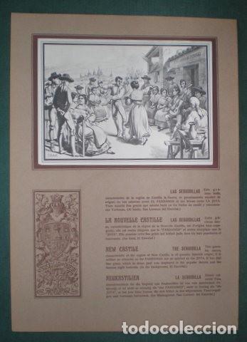 Sammelleidenschaft Papier: LLOBET BUSQUETS, C: LAS SEGUIDILLAS. Bailes t&iacute;picos y escudos de Espa&ntilde;a (Castilla la Nueva)