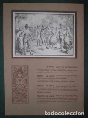 Coleccionismo: LLOBET BUSQUETS, C: LA MU&Ntilde;EIRA. Bailes t&iacute;picos y escudos de Espa&ntilde;a y sus regiones (Galicia)